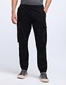 Flying Machine Jogger Fit Solid Cargo Trousers