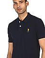 U.S. Polo Assn. Men Navy Solid Polo T-Shirt