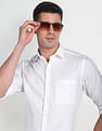 Arrow Self Design Regular Fit Shirt
