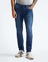 Flying Machine Mid Rise Slash Slim Tapered Fit Jeans