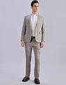 Tommy Hilfiger Self-Design Regular-Fit Polyester Single Breasted Blazer