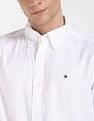 Tommy Hilfiger Solid Regular-Fit Linen Shirt