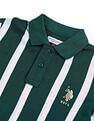 U.S. Polo Assn. Kids Boys Vertical Striped Regular Fit Polo Shirt