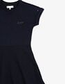Tommy Hilfiger Kids Girls Cotton Crew Neck A-Line Dress