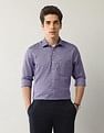 Arrow Textured Liberty Classic Fit Autopress Shirt