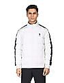 U.S. Polo Assn. Men White High Neck Solid Quilted Jacket
