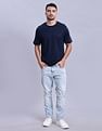 Tommy Hilfiger Mens Blue Printed T-Shirt