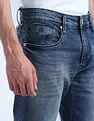Flying Machine Slash Slim Tapered Fit Whiskered Jeans