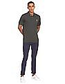 U.S. Polo Assn. Ribbed Collar Solid Polo Shirt