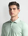 Arrow Pure Cotton Patterned Knit Polo Shirt