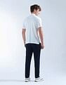 Flying Machine Mid Rise Slash Slim Tapered Fit Trouser
