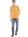 U.S. Polo Assn. Denim Co. Printed Front Muscle Fit Polo Shirt