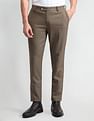 Arrow Regular Fit Solid Trousers