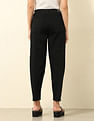 U.S. Polo Assn. Women High Rise Carrot Fit Cargo Jeans