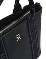 Tommy Hilfiger Solid Blue Pu Handbags