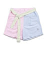 U.S. Polo Assn. Kids Girls Vertical Striped Shorts