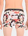 Calvin Klein Underwear Men Multi Colour Camo Print Cotton Stretch Trunks