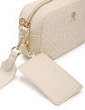 Tommy Hilfiger Textured Cream PU Sling Bag