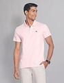 AD by Arvind Geometric Print COOL-IT Real Deal Polo Shirt