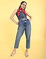 Flying Machine Women Mid Rise Acid Wash Boyfriend Slim Fit Jeans