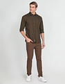 U.S. Polo Assn. Denim Co. Tartan Check Twill Slim Shirt