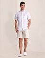 U.S. Polo Assn. Slim Straight Cotton Linen Shorts