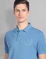 AD by Arvind Embroidered Logo Cotton Polo Shirt