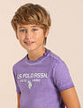 U.S. Polo Assn. Kids Boys Brand Printed Regular Fit T-Shirt