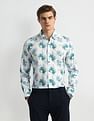 Arrow Newyork Manhattan Slim All-Over Printed Shirt