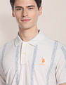 U.S. Polo Assn. Vertical Stripe Birdseye Polo Shirt