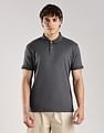 Calvin Klein Jeans Solid Regular-Fit Cotton Polo T-Shirt