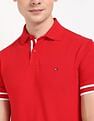 Tommy Hilfiger Solid Regular-Fit Cotton Polo Shirt