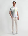 Arrow Sport Vertical Striped Regular Polo Shirt
