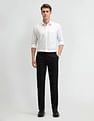 Arrow Mid Rise Vertical Stripe Trousers
