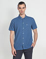 U.S. Polo Assn. Denim Co. Cotton Linen Solid Shirt