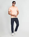 Arrow Tipped Collar Knitted Polo Shirt