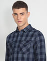 Flying Machine Dual Pocket Tartan Shirt