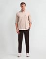 Arrow Sport Slim Fit Vertical Striped Shirt