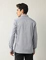 Arrow Textured Manhattan Slim Fit Shirt