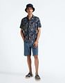 Flying Machine Floral Print Lyocell Shirt