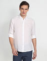 U.S. Polo Assn. Denim Co. Linen Solid Laundered Shirt