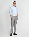 Arrow Patterned Twill Cotton Shirt