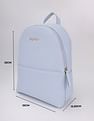 Tommy Hilfiger Solid Blue Pu Backpack