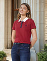 U.S. Polo Assn. Women Contrast Collar Solid Polo Shirt
