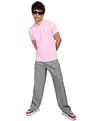 Calvin Klein Men Pink Institutional Collar Slim Fit Polo Shirt