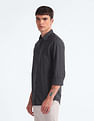 Flying Machine Vertical Stripe Seersucker Shirt
