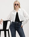 Tommy Hilfiger Crop Logo Taping Cotton Shirt
