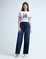 U.S. Polo Assn. Women Watercolour Print Regular Fit T-Shirt