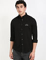 Tommy Hilfiger Solid Regular Fit Twill Woven Shirt
