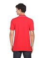 AD by Arvind Cotton Panelled Solid Polo Shirt